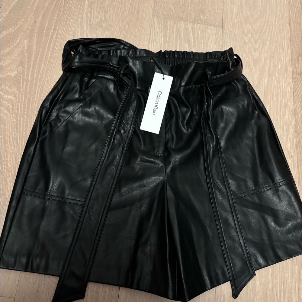 Calvin Klein Black High Waist Women Shorts